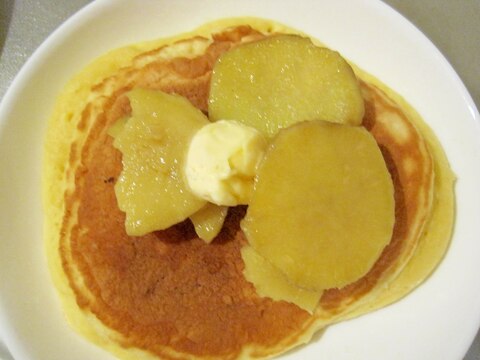 さつま芋の甘煮ホットケーキ